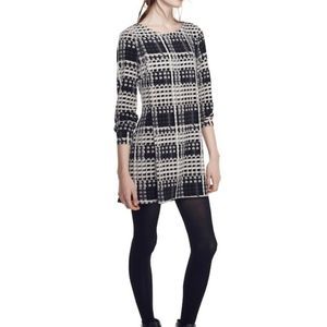 Thakoon for design nation abstract plaid shift dress with overlapping flap Small